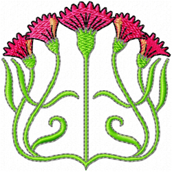 Flowers Embroidery Design 9